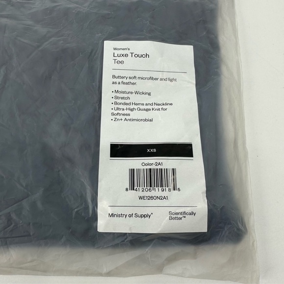 Ministry of Supply Black Luxe Touch Tee Size XXS New with Tag - Picture 6 of 14